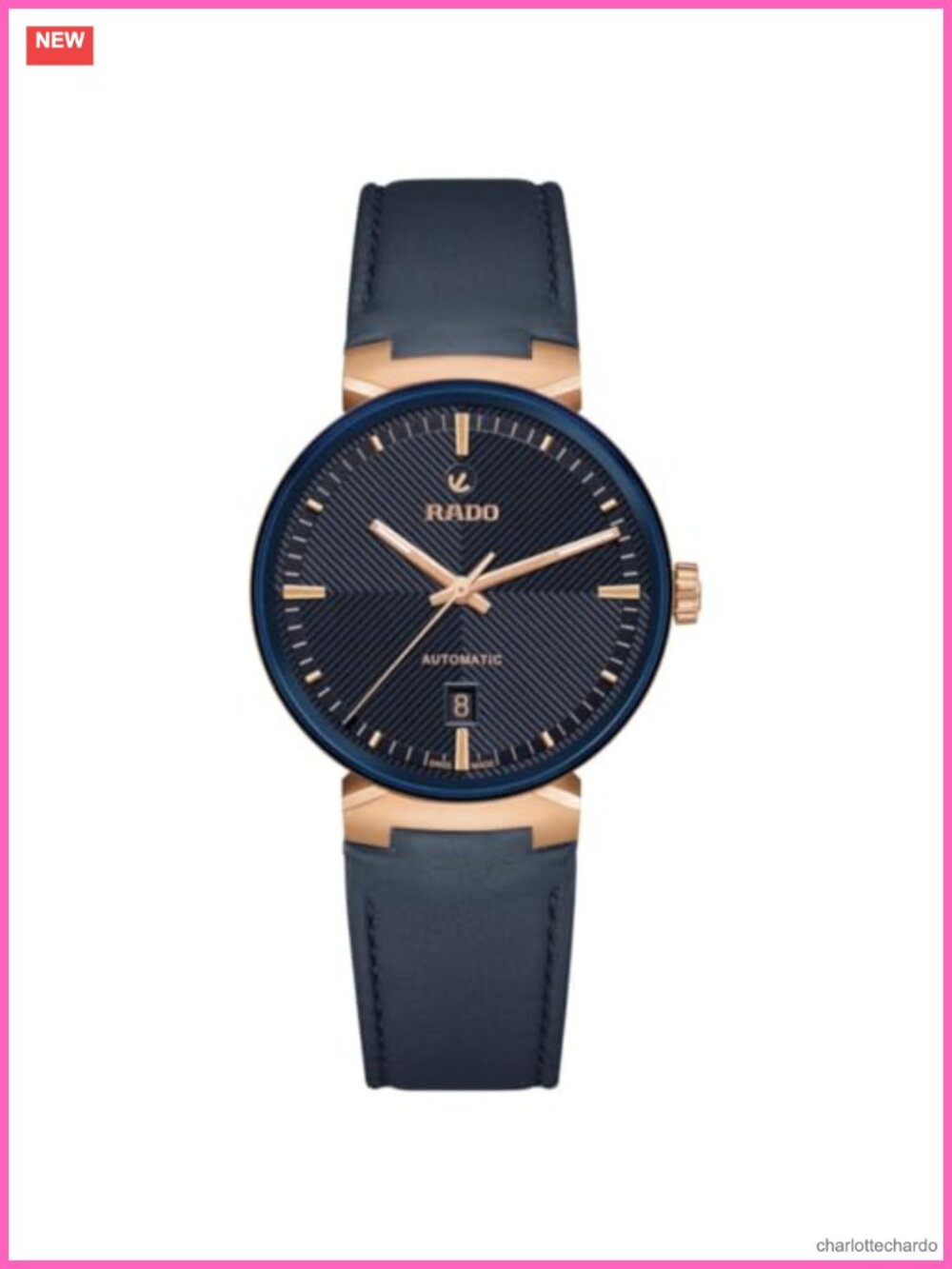 Rado Florence Automatic Swiss Watch Sapphire Crystal Leather Strap